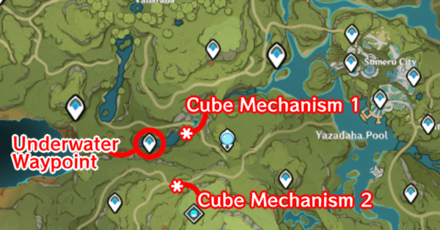 Genshin - Sumeru Underwater Waypoint Location