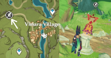 Genshin - Grove Dash Day 3 Landing Magpie Location