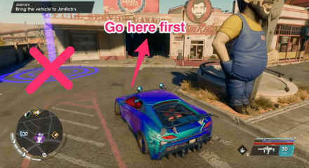 Saints Row Bring Car to Jimrobs Garage.png