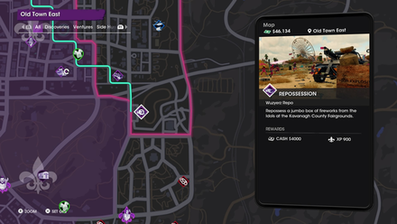 Saints Row - Old Town East Map