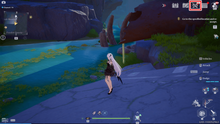 Tower of Fantasy - Where to find the Ruins menu Step 1