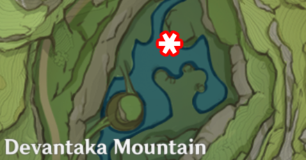 Genshin - Sumeru Fishing Spot Locations - Devantaka Mountain