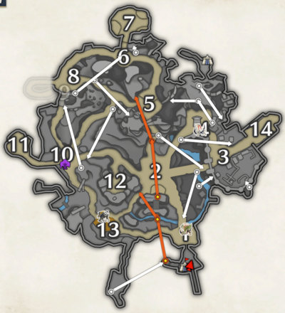 MH Rise Sunbreak - Citadel Jewel Lillies Great Wirebugs Map