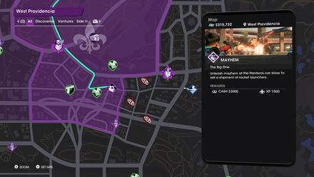 Saints Row - West Providencia Map