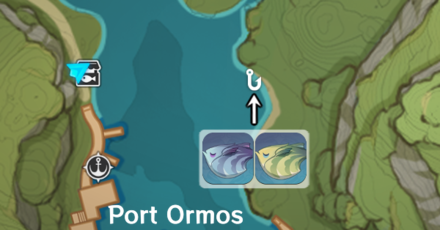 Genshin - Best Fishing Spot for End of the Line - Port Ormos