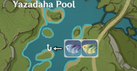 Genshin - Best Fishing Spot for End of the Line - Yazadaha Pool
