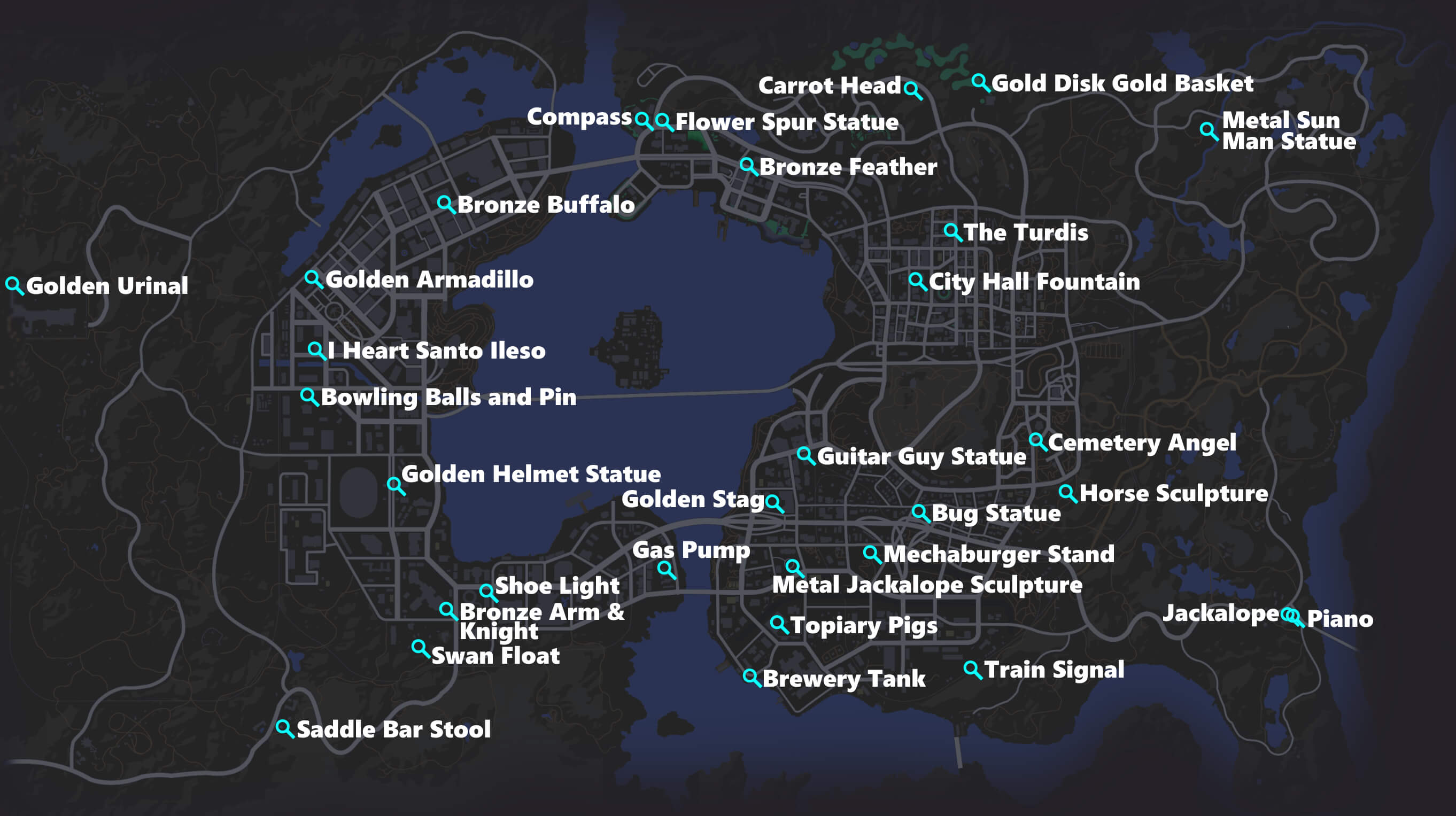 Interactive Map List of All Locations and Activities Saints Row