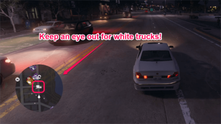 Saints Row - Look for White Trucks on the Minimap