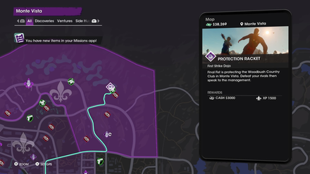 Saints Row - Monte Vista Racket Map