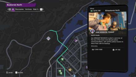 badlands north tower location