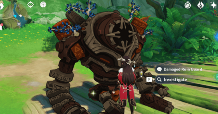 Genshin - Lost Energy Block 3 by the water north of the Sumeru Fishing Association