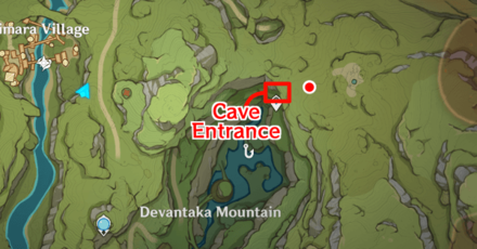 Genshin - Lost Energy Block 19 On a giant gear on the floor of the cave by the Teleport Waypoint