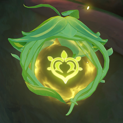 Genshin - Sumeru Floating Dendro Puzzle hit state