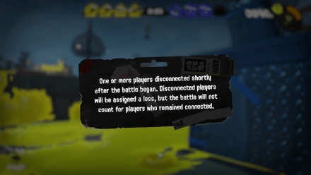Splatoon 3 Splatfest Disconnected