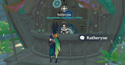 Genshin - Talk to Katheryne