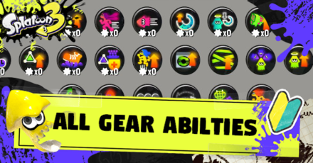 Splatoon 3 All Gear Abiltities