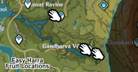 Genshin - Easy Harra Fruit Locations