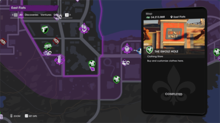 Saints Row - Swole Hole Map Location