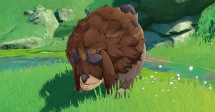 Genshin - Event Image - Shaggy Sumpter Beast Eating