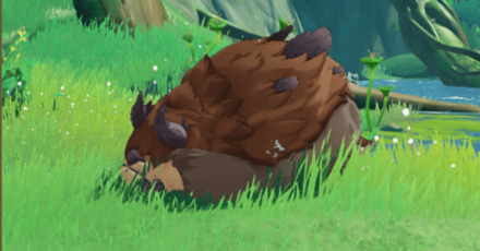 Genshin - Event Image - Shaggy Sumpter Beast Resting
