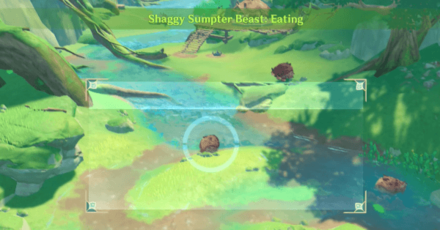 Genshin - Snapshots Day 3 - Take a Photo Shaggy Sumpter Beast Eating Resting