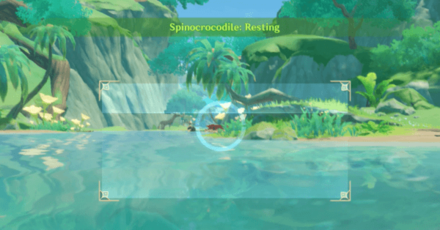 Genshin - Snapshots Day 3 - Take a Photo Spinocrocodile Resting