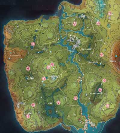 Genshin - Stone Pillar Seal Locations