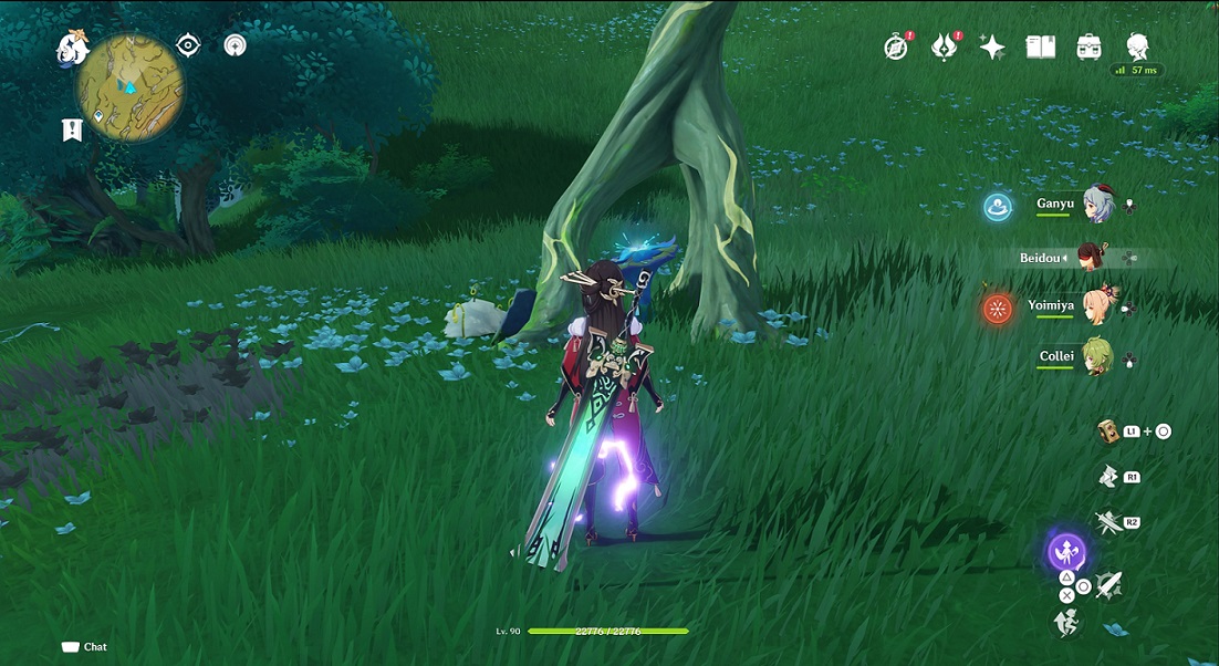 Genshin - hidden plant under a Dendro Pile