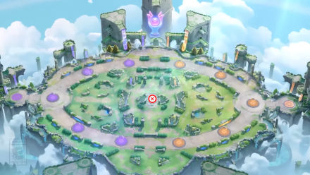Pokemon UNITE - Theia Sky Ruins Map Regice, Regirock, and Rayquaza Location