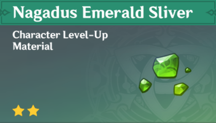Genshin Impact - Nagadus Emerald Sliver Ascension Material