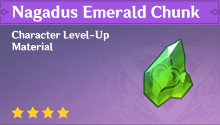 Genshin Impact - Nagadus Emerald Chunk Ascension Material