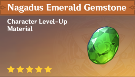 Genshin Impact - Nagadus Emerald Gemstone Ascension Material