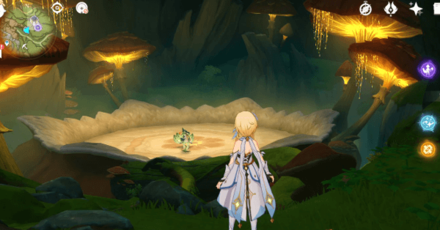 Genshin - How to Get to the Jadeplume Terrorshroom - Just ahead is the Jadeplume Terrorshroom