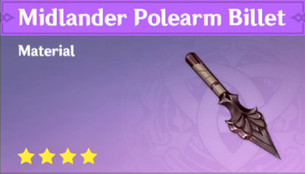 Genshin Impact - How to Get Midlander Polearm Billet and Effects