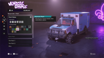 Saints Row - Apply Cutting Edge Materials to Vehicles