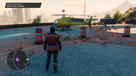 go to helipad or choppa