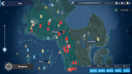 Banges Gold Nucleus Location