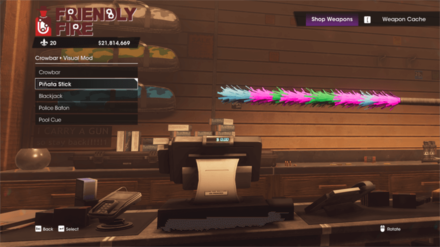 Saints Row - Equip the Piñata Stick Weapon Mod