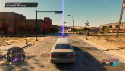 drive to train tracks