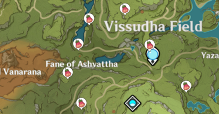 Genshin Impact Cooking Ingredient Zaytun Peach Sumeru Location Vissudha Field