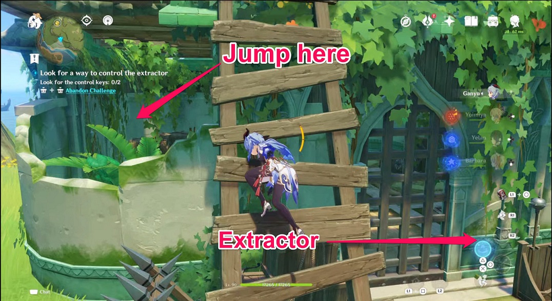 Genshin - Strange Device 4 first key