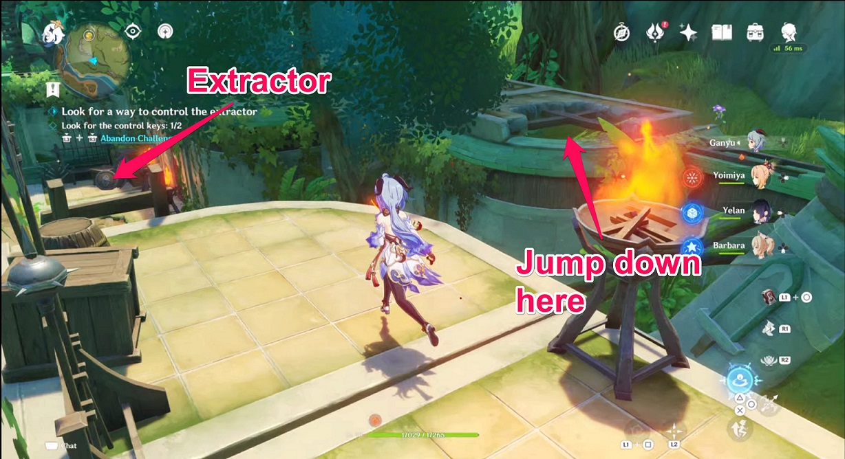 Genshin - Strange Device 4 second key