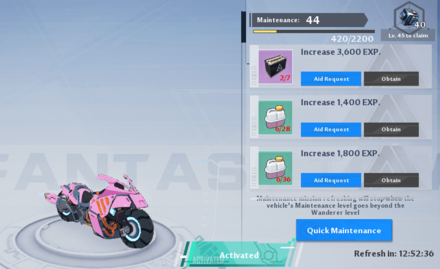 Tower of Fantasy - Vehicle Maintenance