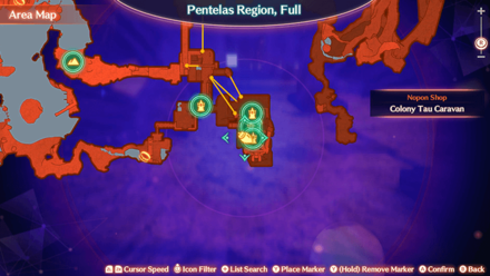 Colony Tau Caravan Map Location