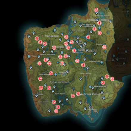Genshin - Eremite Map Locations