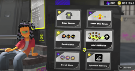 Talk to Murch to Add or remove Abilities