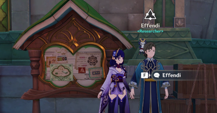 Genshin Impact How to Unlock Blueprint for Dendro Treasure Compass Talk to Effendi in Sumeru City