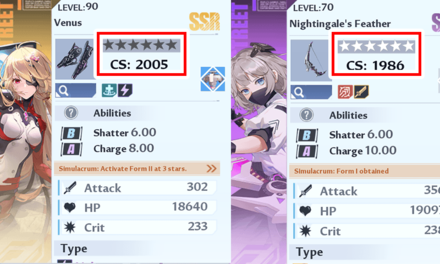 Tower of Fantasy - SSR Weapon and SR Weapon CS Comparison