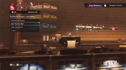 Saints Row - Apply the Idol Twinkle Bat Visual Mod