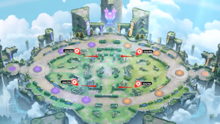 Pokemon UNITE - Jump Pad Location
